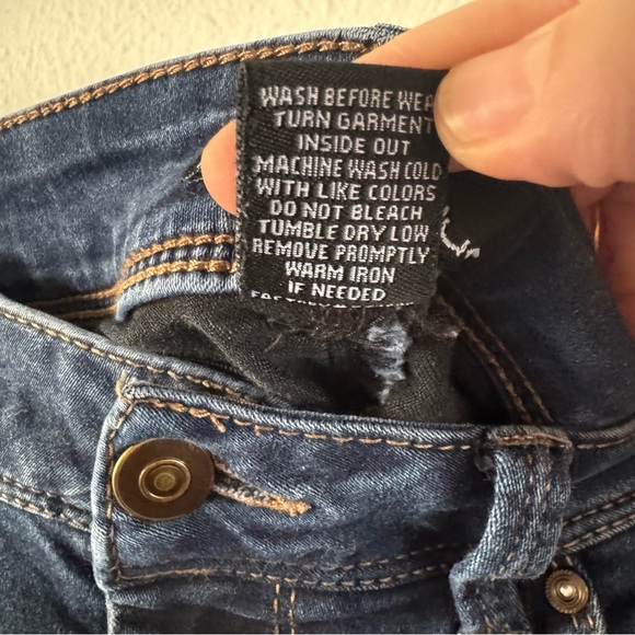 Jeans Stretch High Rise Skinny Leg Medium Wash Size 8 Everyday Versatile Staple - Picture 8 of 14